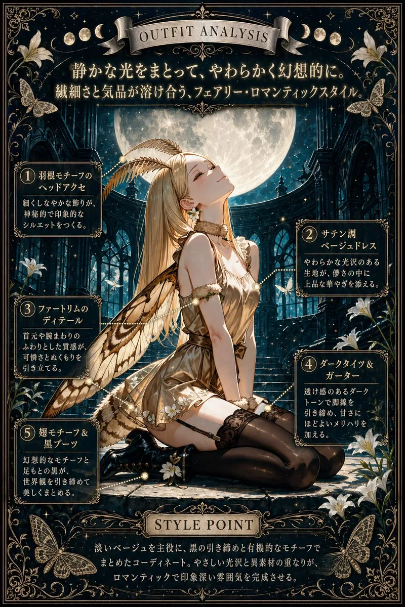 Moonlit Fairy Outfit Analysis Poster reference