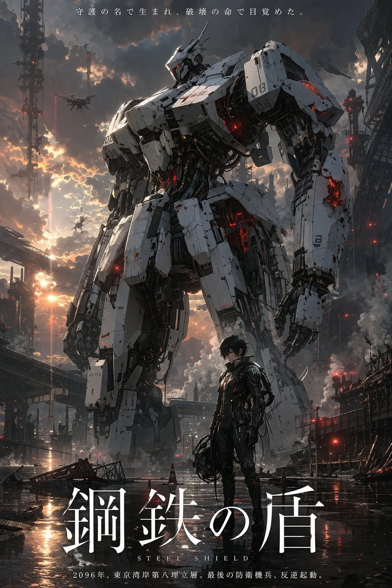 Robot Mecha Movie Key Visual Prompt reference