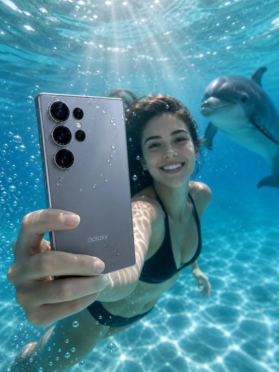 Underwater Smartphone Product Shoot reference