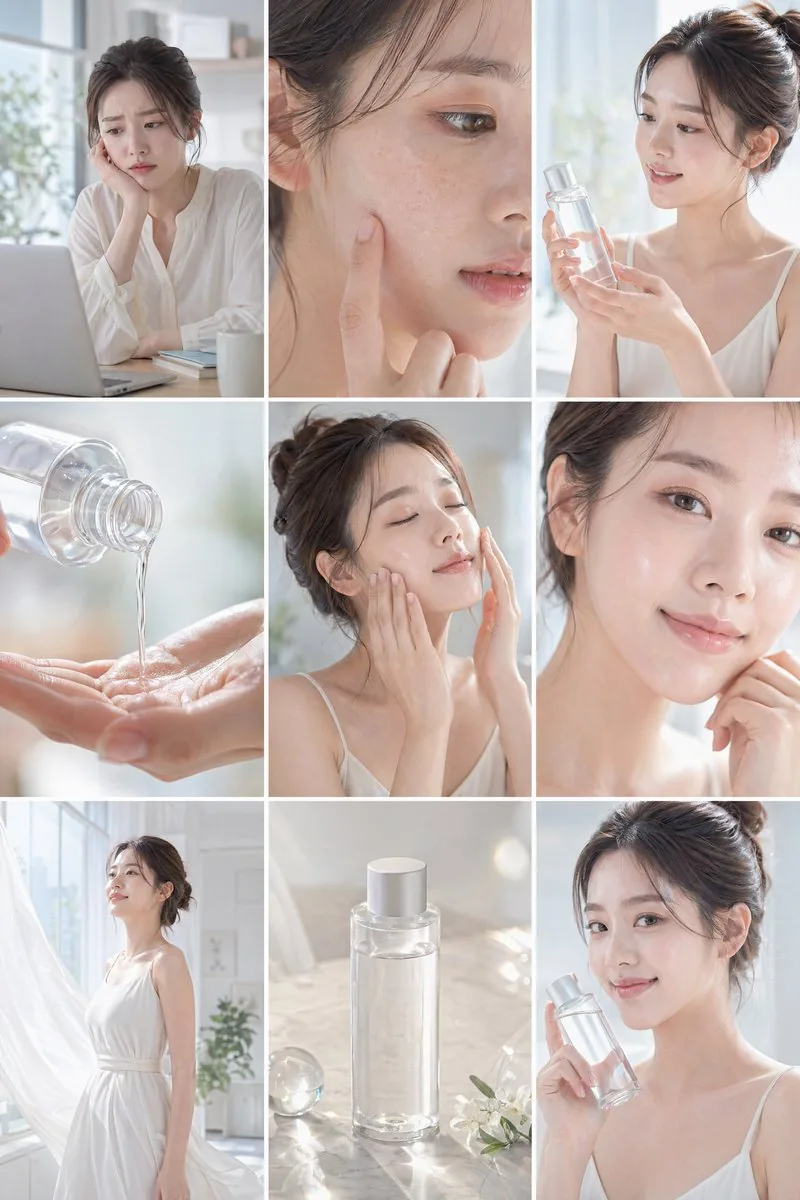 Skincare Commercial Storyboard reference