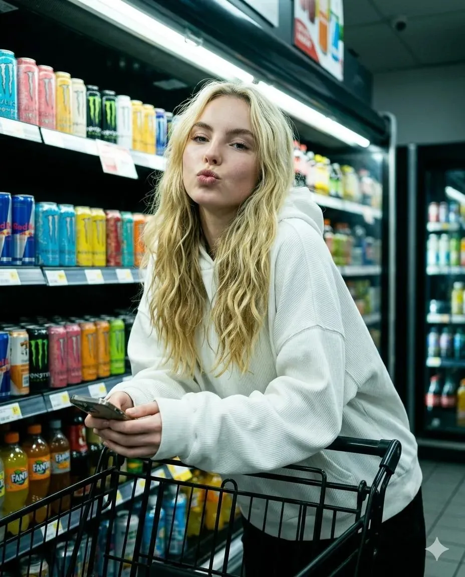 Playful Convenience Store Portrait reference