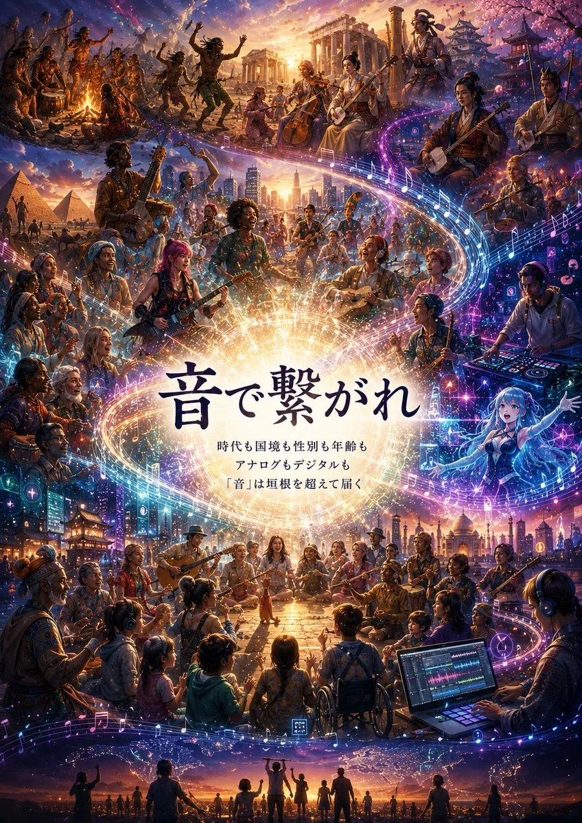 Sound Connects Humanity Poster reference