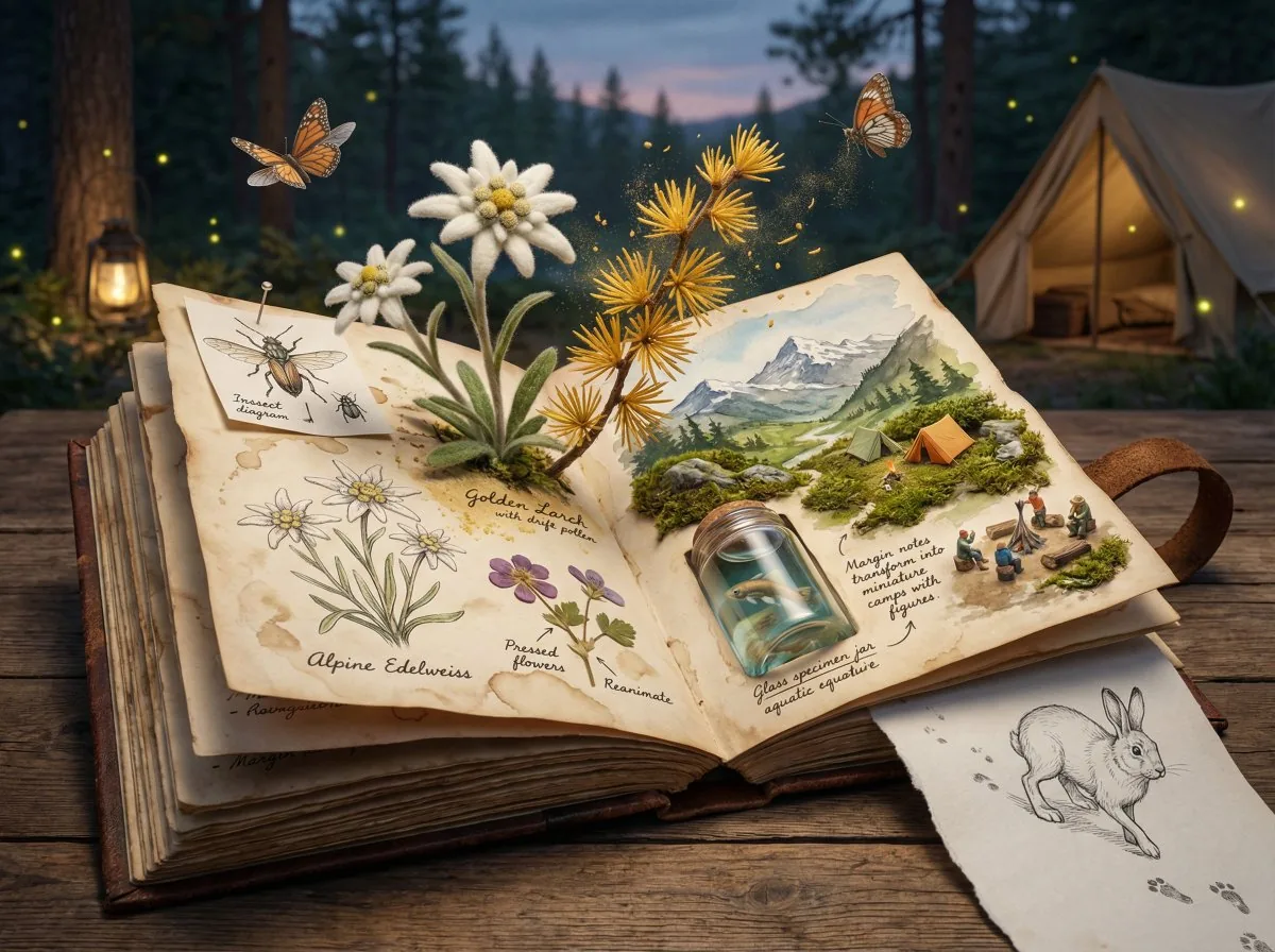 Naturalist Field Journal Ecosystem Scene reference