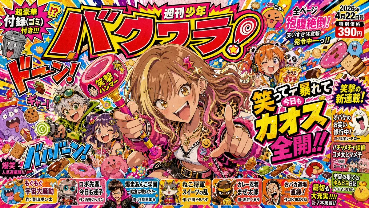 Chaotic Shonen Manga Cover reference