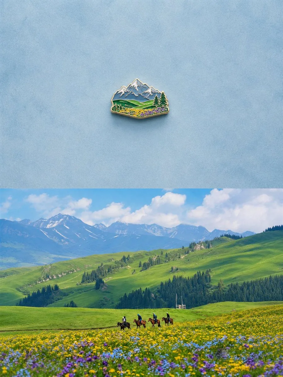 Alpine Landscape Souvenir Magnet reference