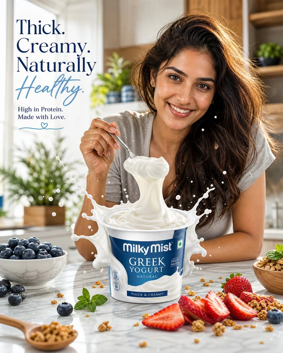 Premium Dairy Product Advertisement reference
