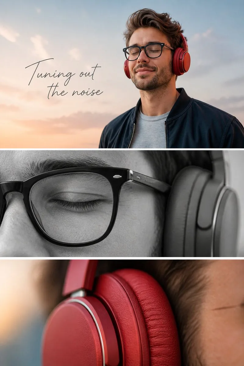 Minimalist Headphone Lifestyle Ad reference