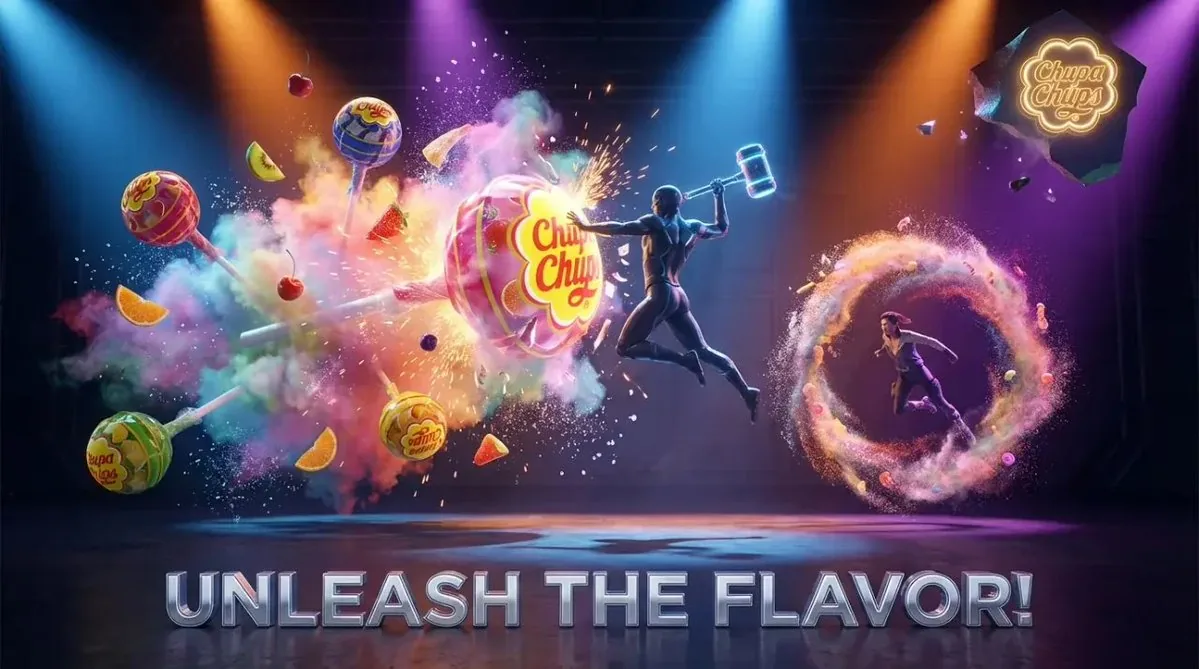 Cinematic 3D Action Advertisement Prompt reference