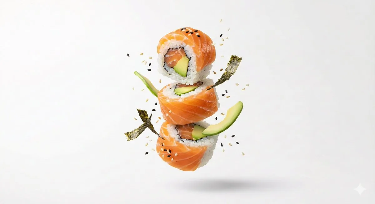 Premium Floating Food Hero Shot Template reference