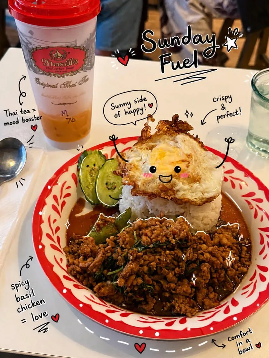 Kawaii Doodle Food Photography reference