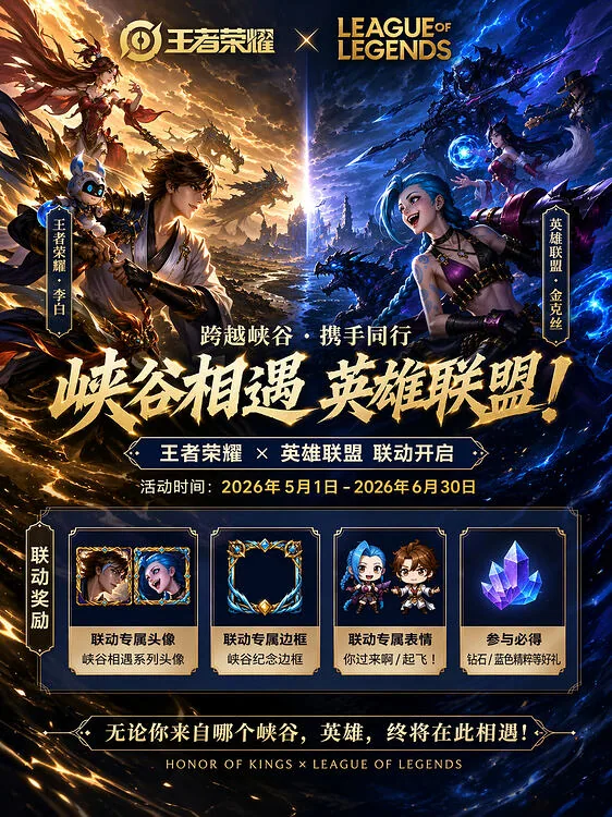 Game Crossover Promotional Poster reference