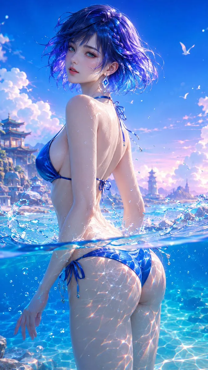 3D Anime CG Fantasy Summer Illustration reference