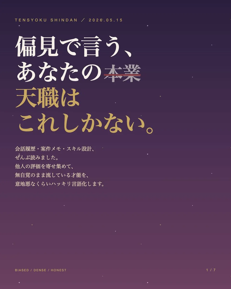 Japanese Career Diagnosis Cover reference