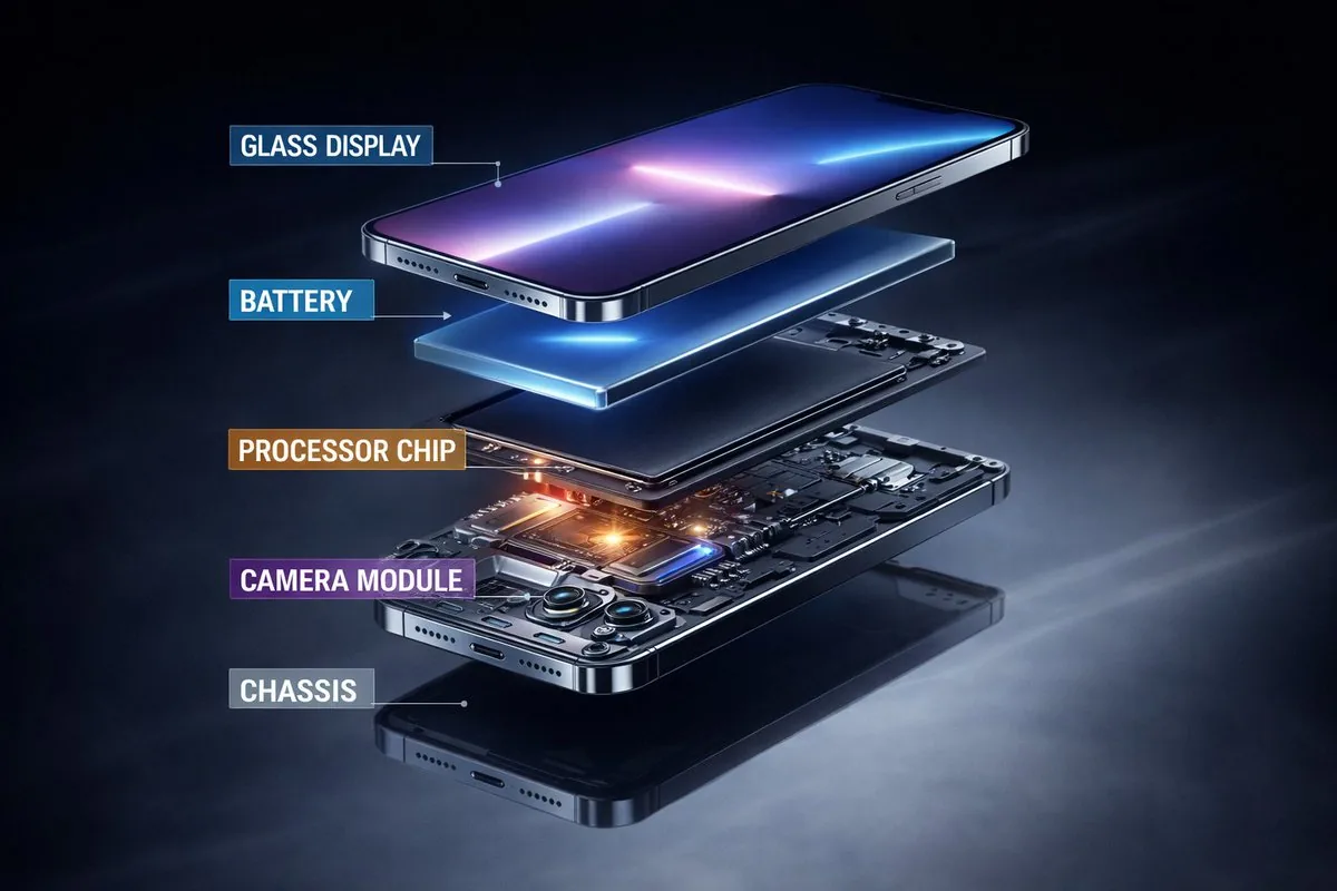 Ultra-Premium Futuristic Smartphone Product Photo reference