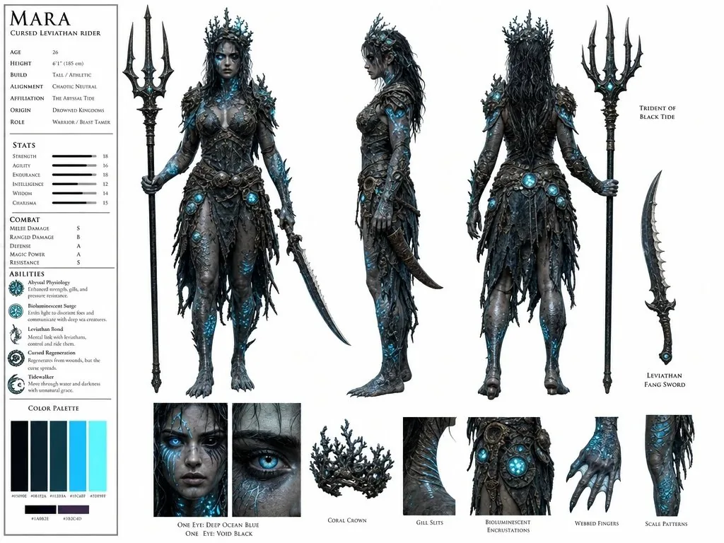 Cursed Sea Leviathan Rider reference