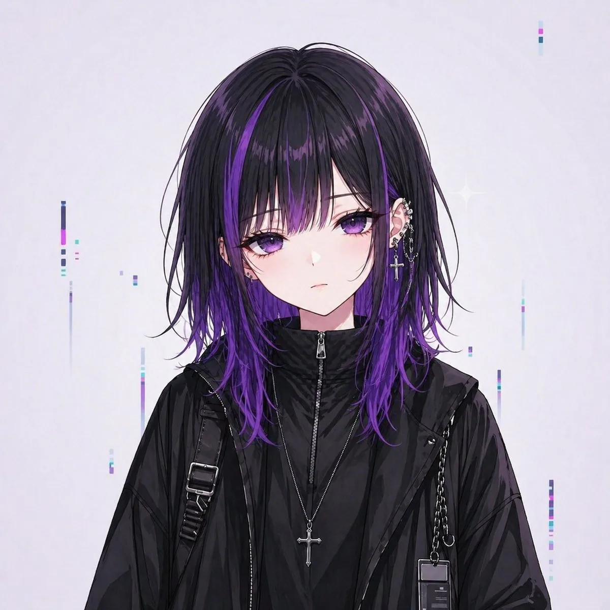 Goth Streetwear Anime Icon Portrait reference