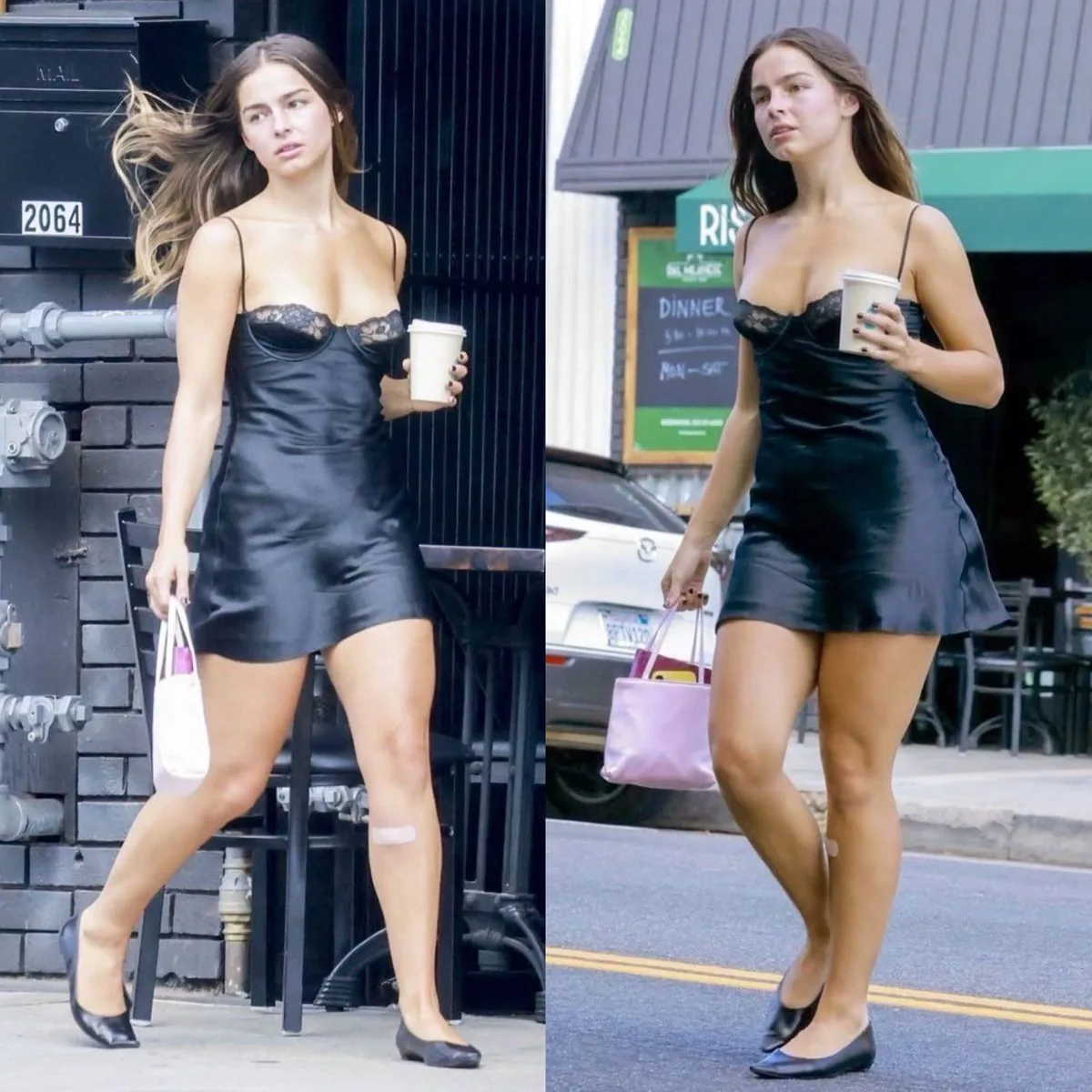 Candid Street Fashion Shot with Bandage Detail - Nano Banana Pro AI Prompt for Social Media Post reference