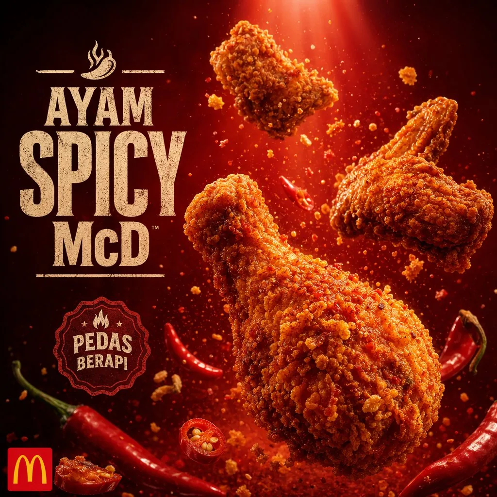 Explosive Fried Chicken Advertisement reference