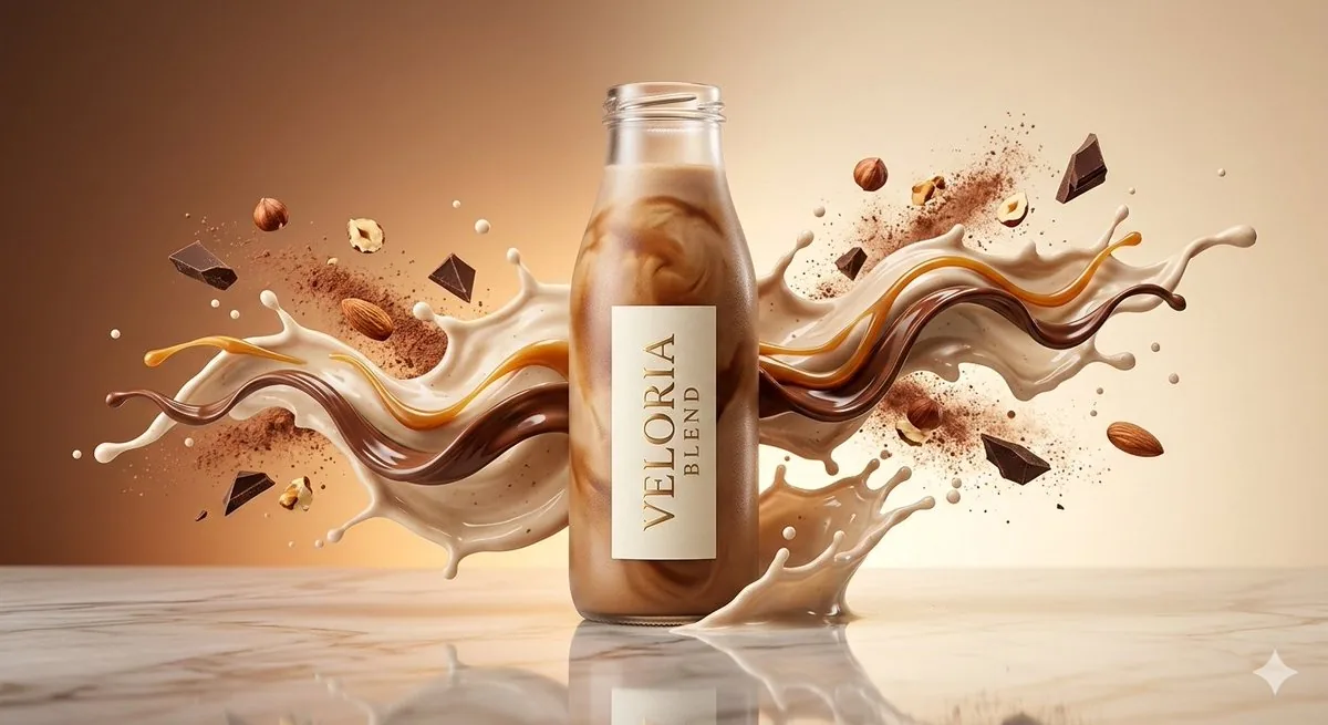 Luxury High-Speed Commercial Shake Photography Prompt - Nano Banana Pro AI Prompt for Product Marketing reference