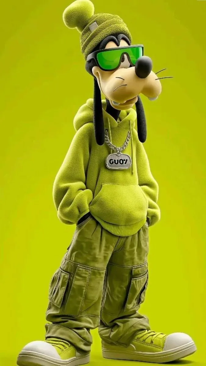 3D Anthropomorphic Dog in Streetwear reference