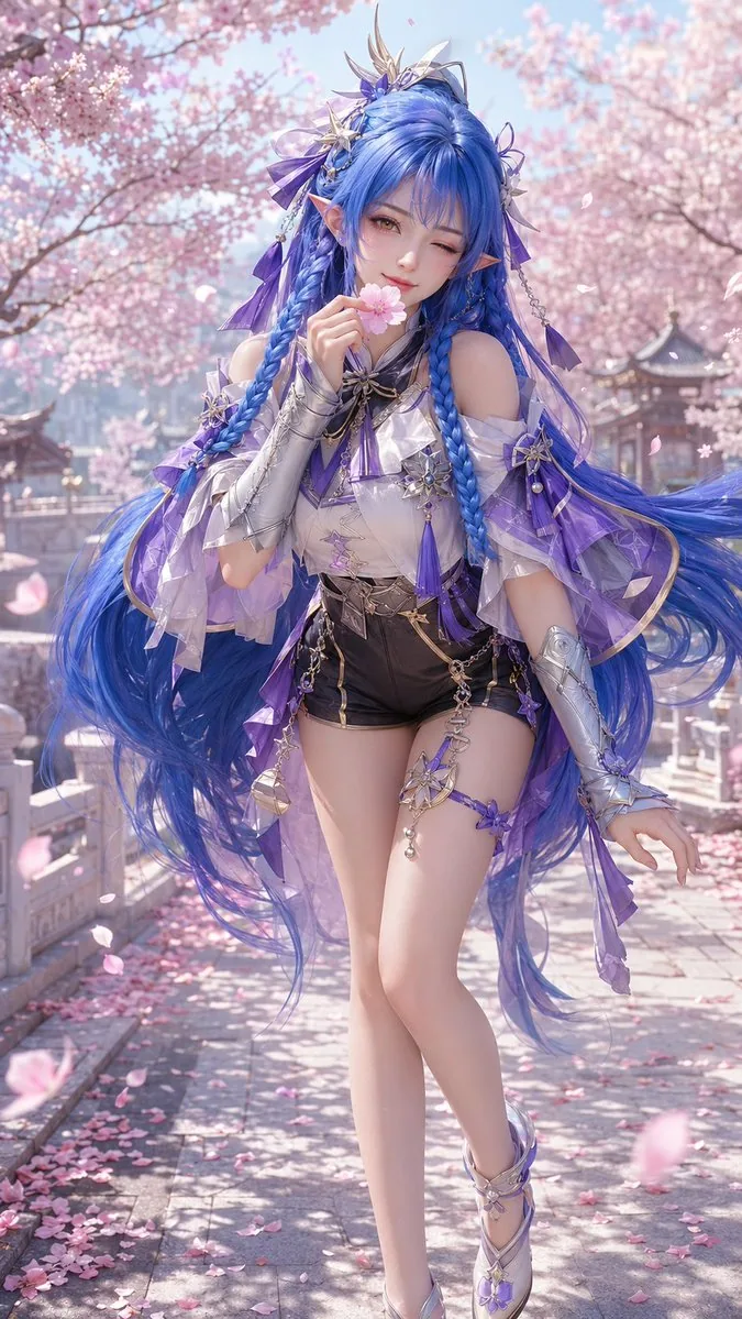 3D CG Oriental Fantasy Character Portrait reference