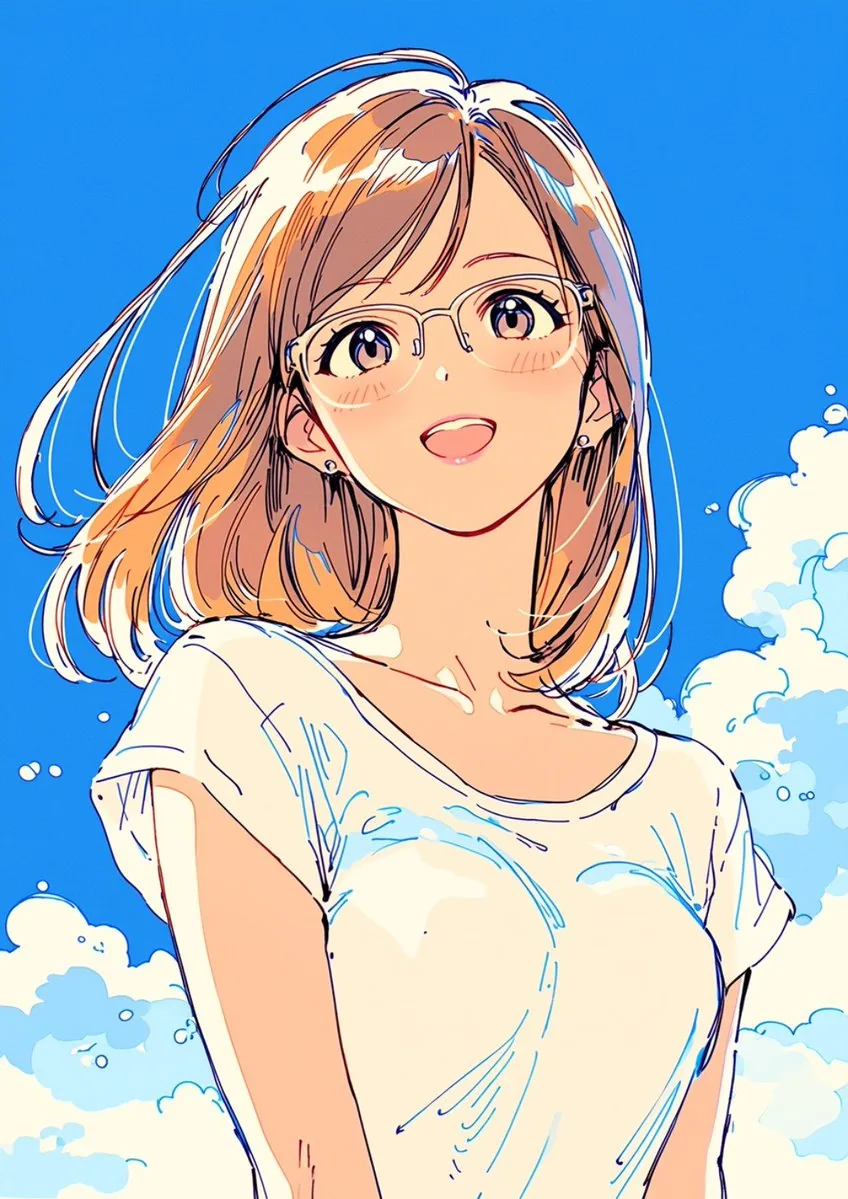Summer Anime Girl Portrait reference
