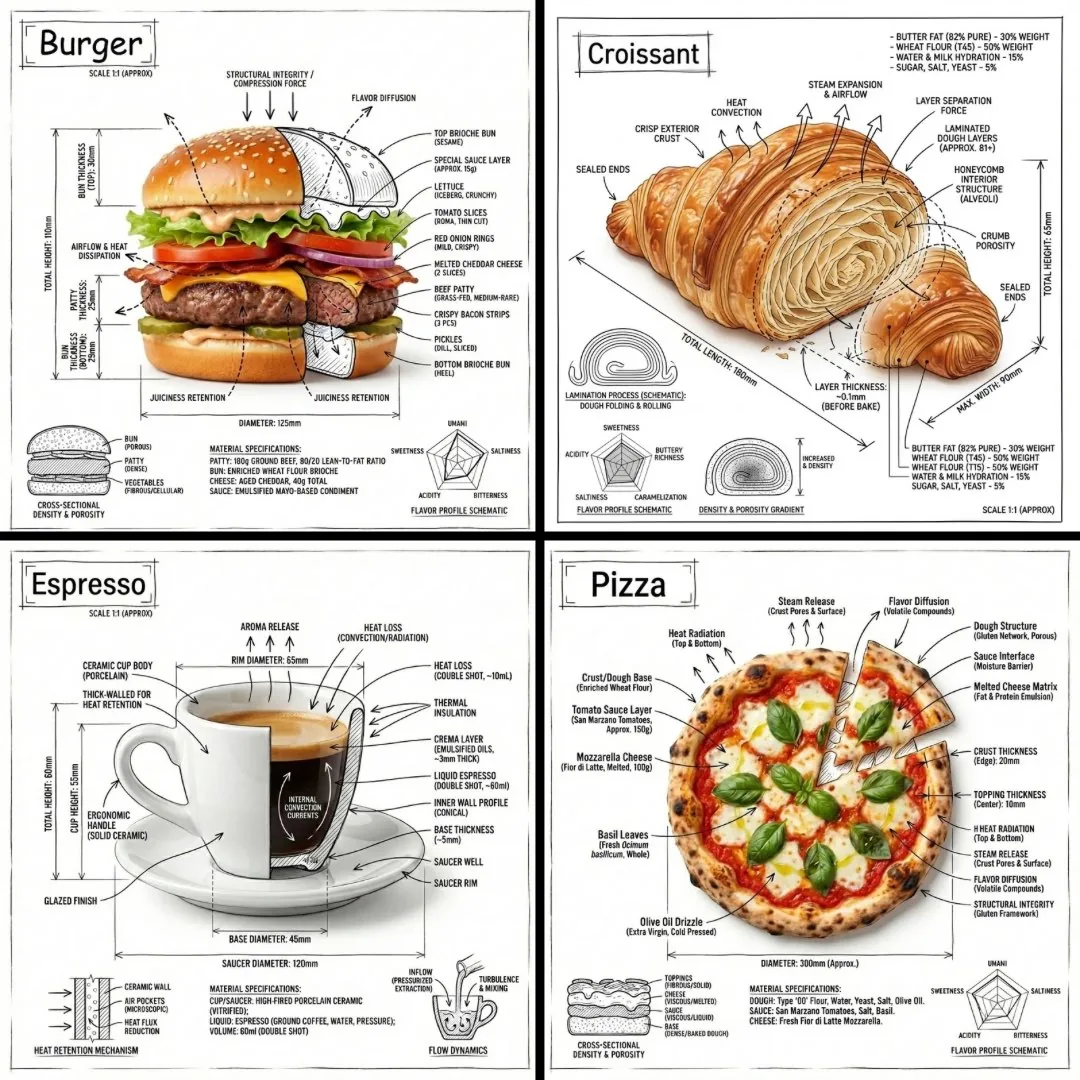 Technical Annotation Infographic Style reference