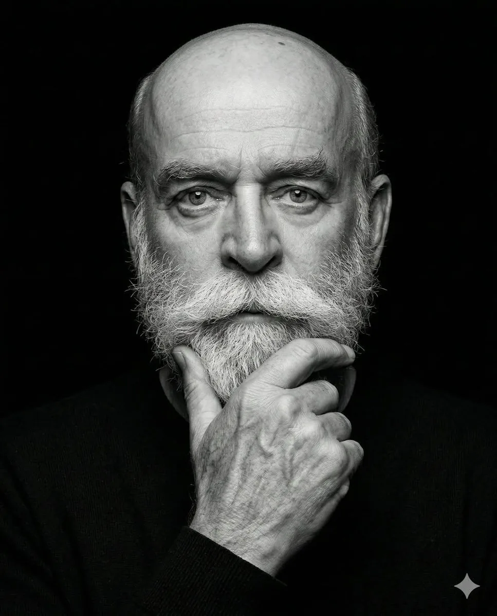 High-Contrast Monochrome Portrait Prompt - Nano Banana Pro AI Prompt for Portrait / Selfie reference