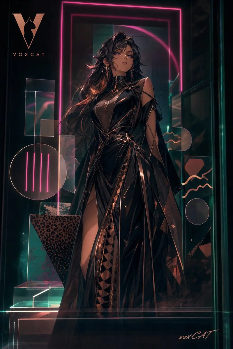 Acrylic VoxCat Fashion Window Poster reference