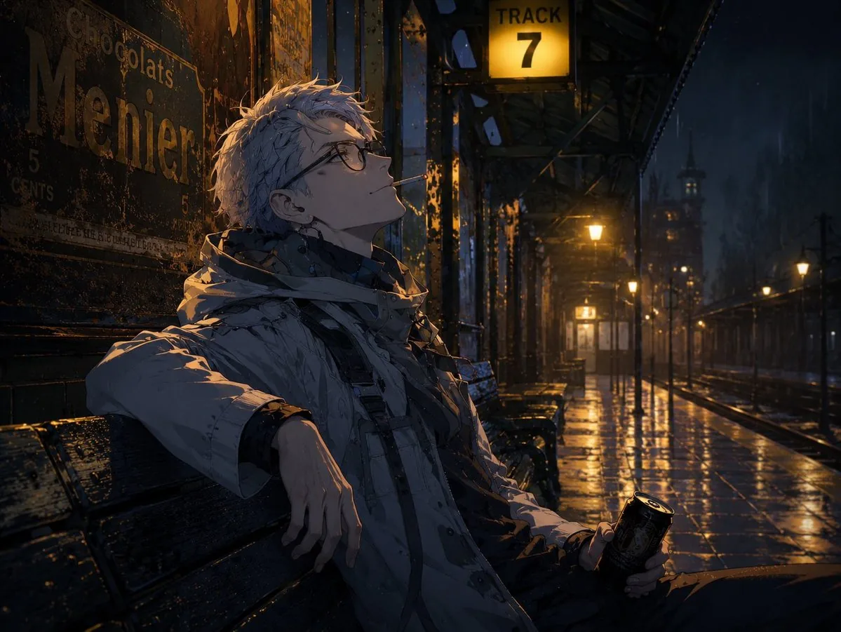 Cinematic Game Character in Midnight Station reference