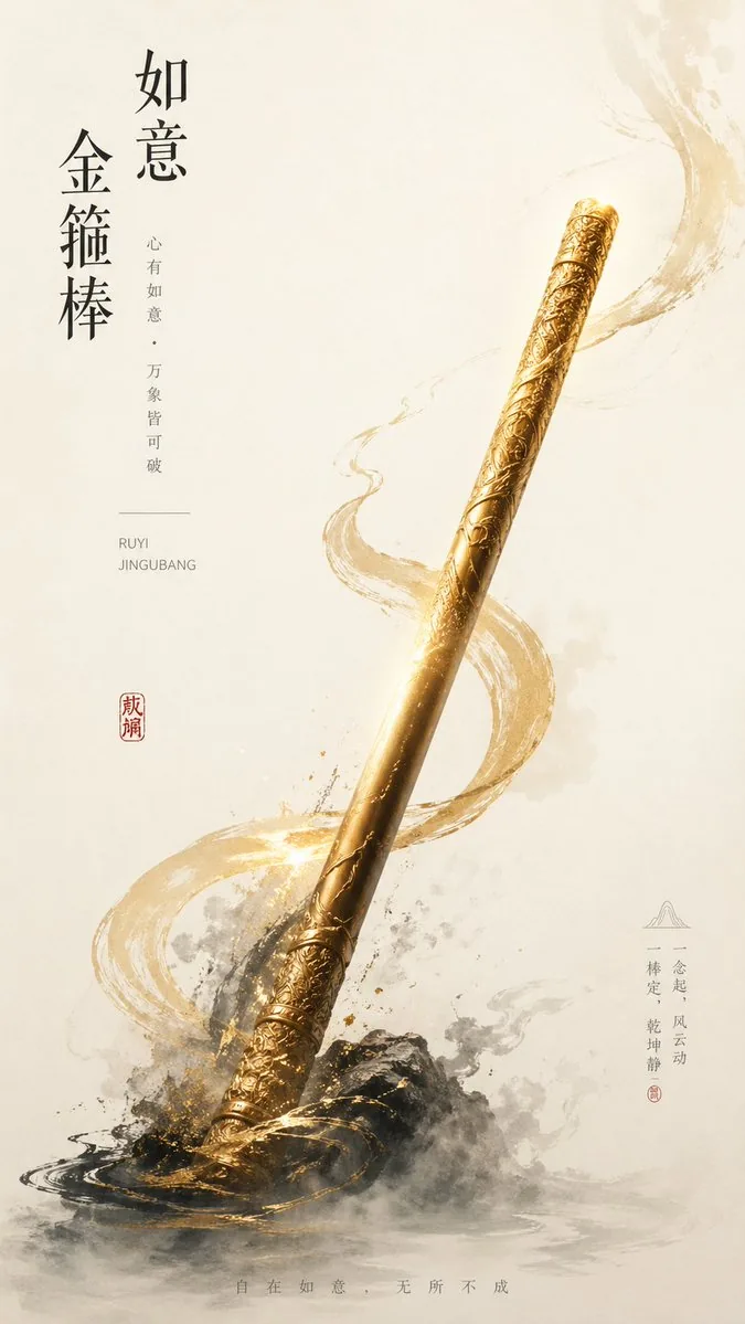 New Chinese Golden Staff Poster reference