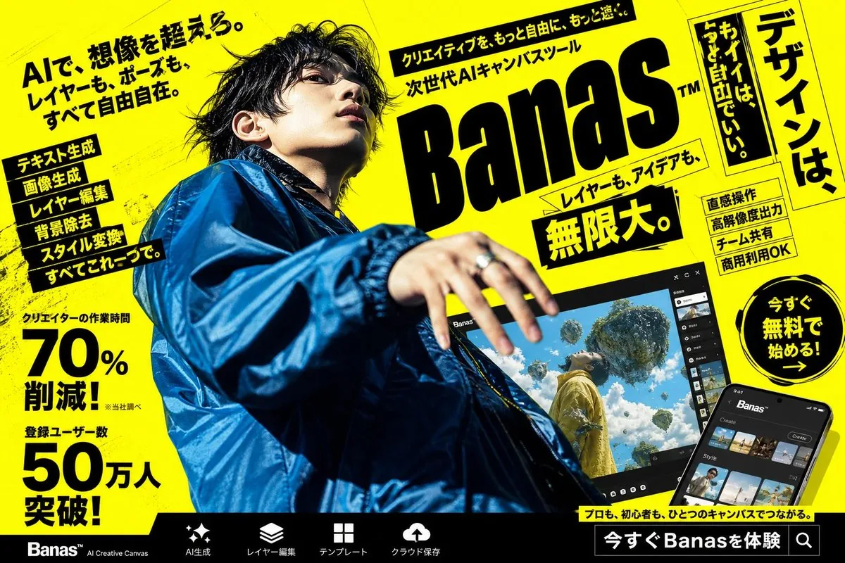 Neon Japanese AI Canvas Ad reference