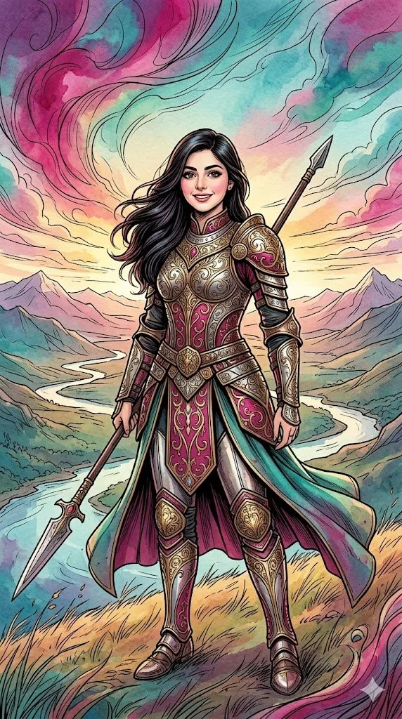 Warrior Princess Artistic Poster reference