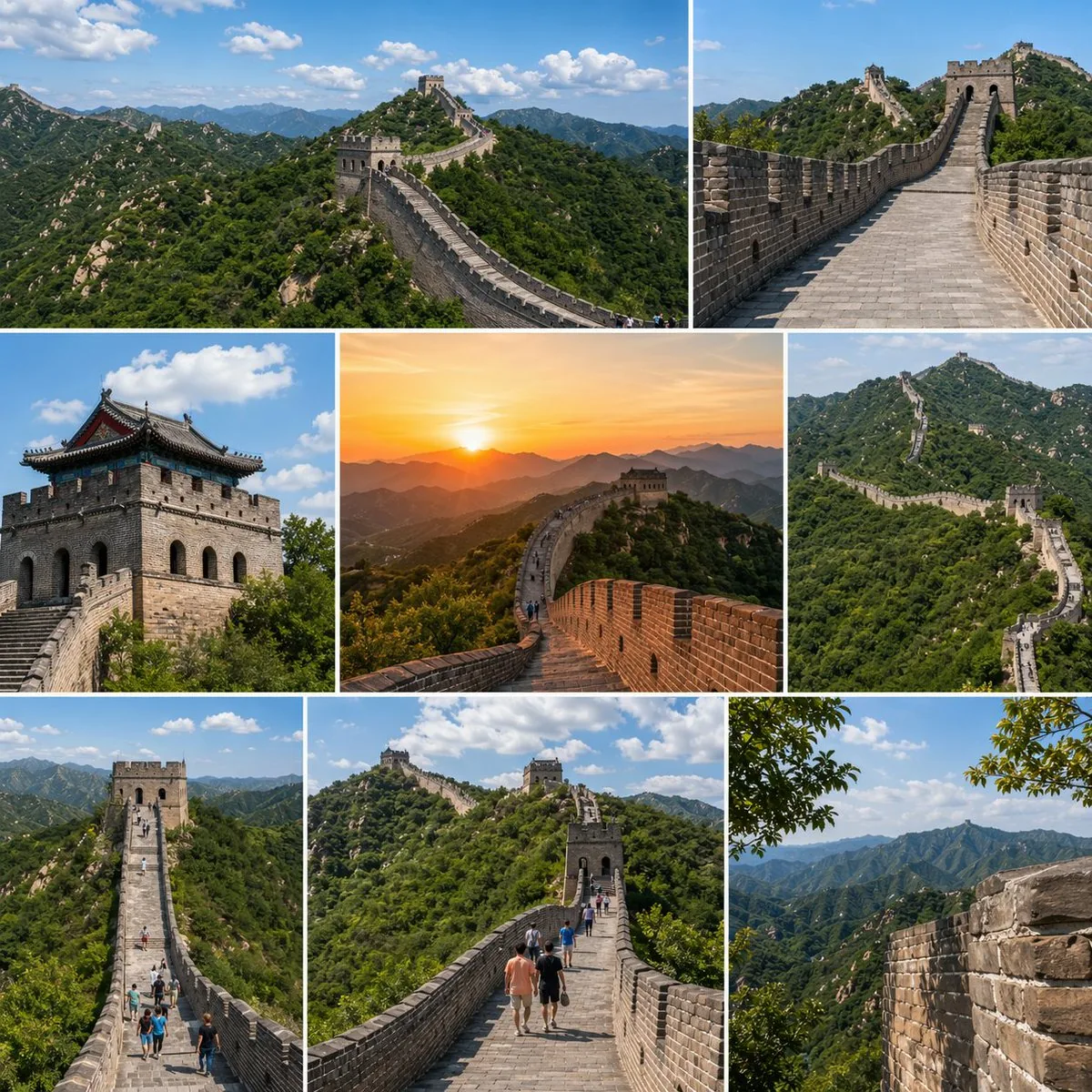 Great Wall Travel Collage reference