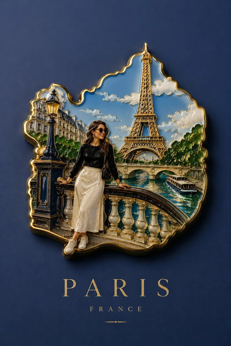 Handmade Enamel Souvenir Magnet reference