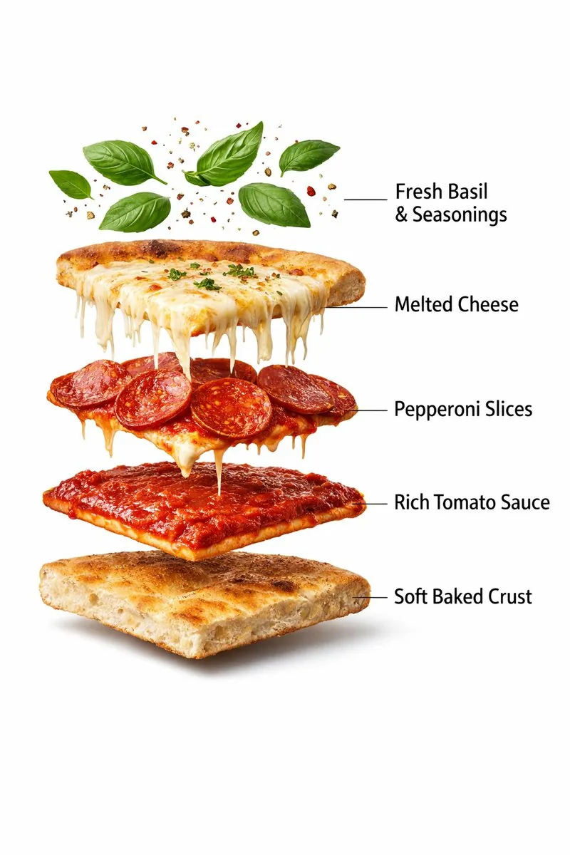 Ultra-Realistic Exploded Pizza Infographic and Motion Prompt - Nano Banana Pro AI Prompt for Product Marketing reference