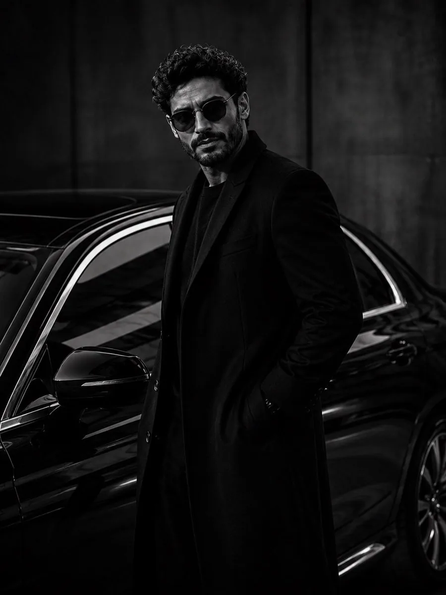 Ultra-Luxury Monochrome Fashion Editorial reference