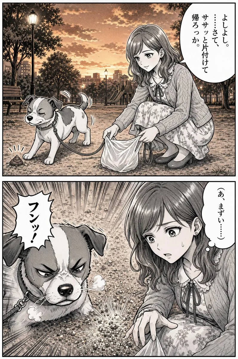 Manga Dog Kick at Sunset Park reference