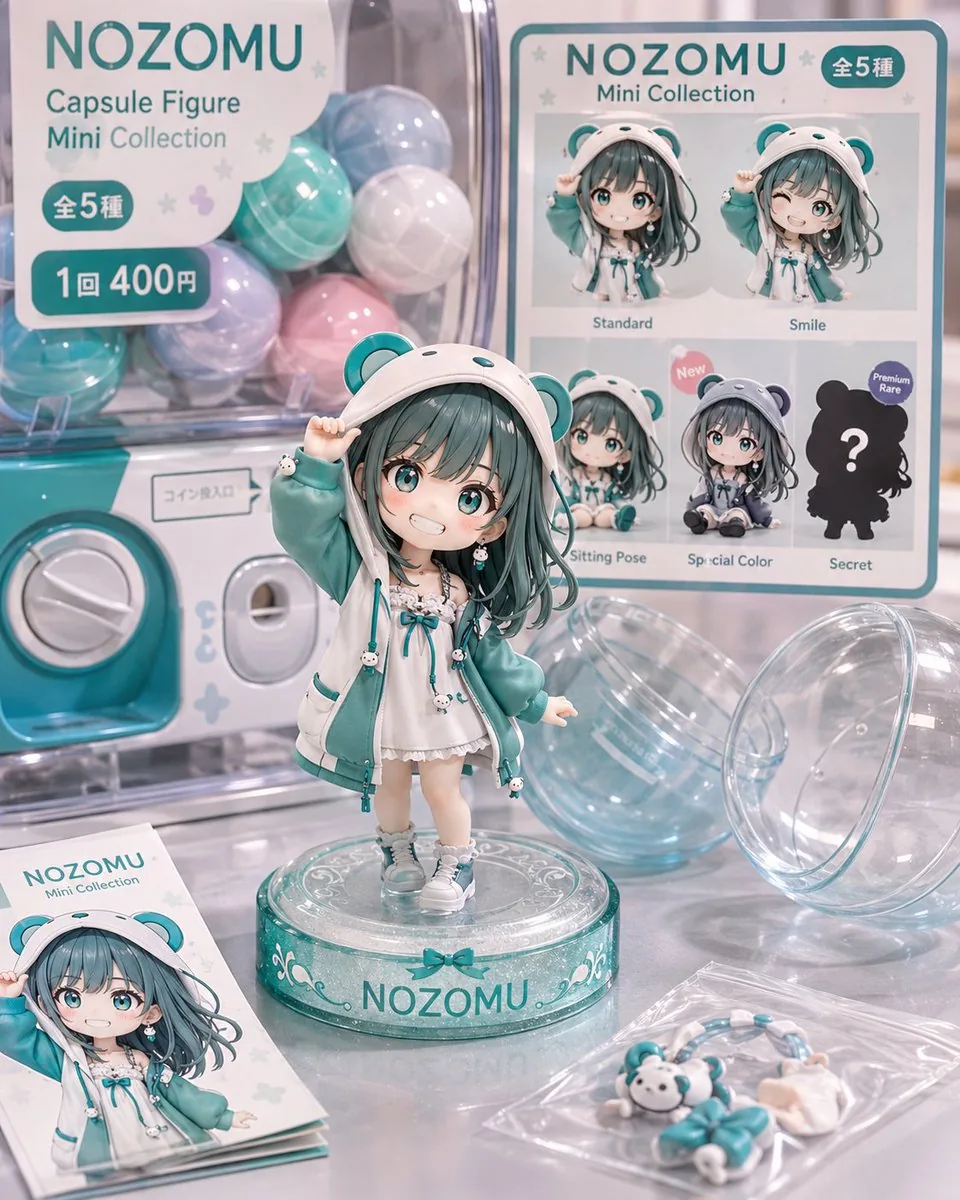 Pastel NOZOMU Capsule Figure Display reference