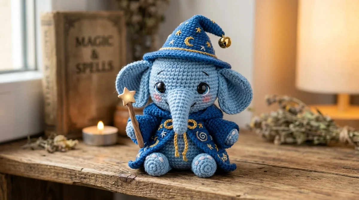 Cute Amigurumi Wizard Plush reference