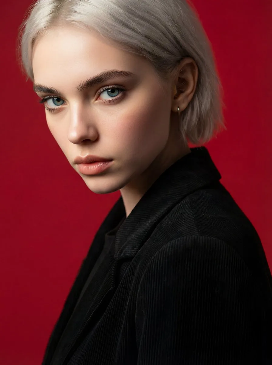 Face and Hairstyle Swap for Studio Portrait - Nano Banana Pro AI Prompt for Social Media Post reference
