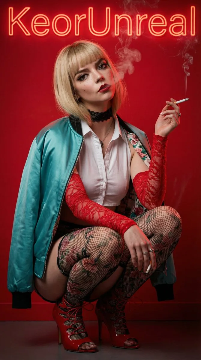 Edgy Fashion Portrait of a Smoking Celebrity - Nano Banana Pro AI Prompt for Product Marketing reference
