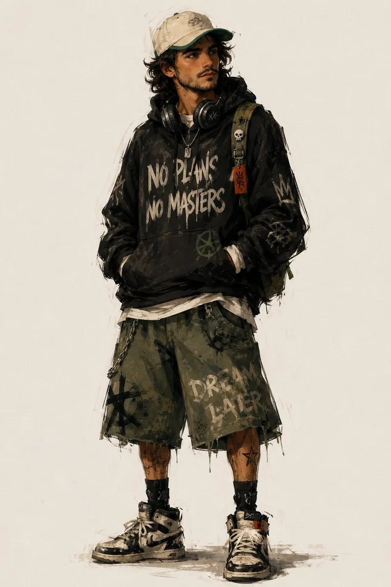 Urban Fashion Character Concept Art reference