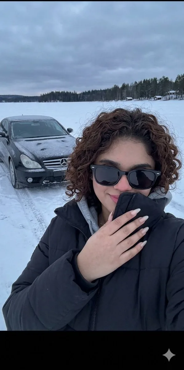 Frozen Lake Winter Selfie - Nano Banana Pro AI Prompt for Social Media Post reference
