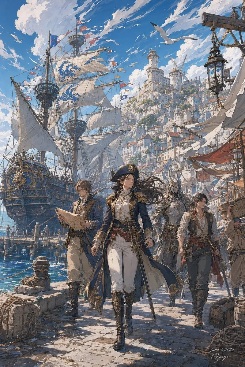 Fantasy Harbor Captain Scene reference