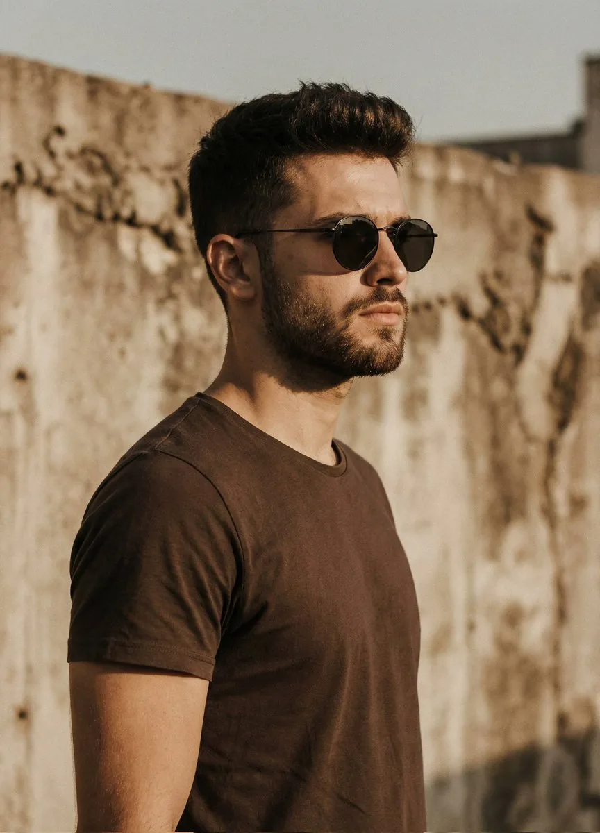 Cinematic Portrait of Man in Streetwear reference