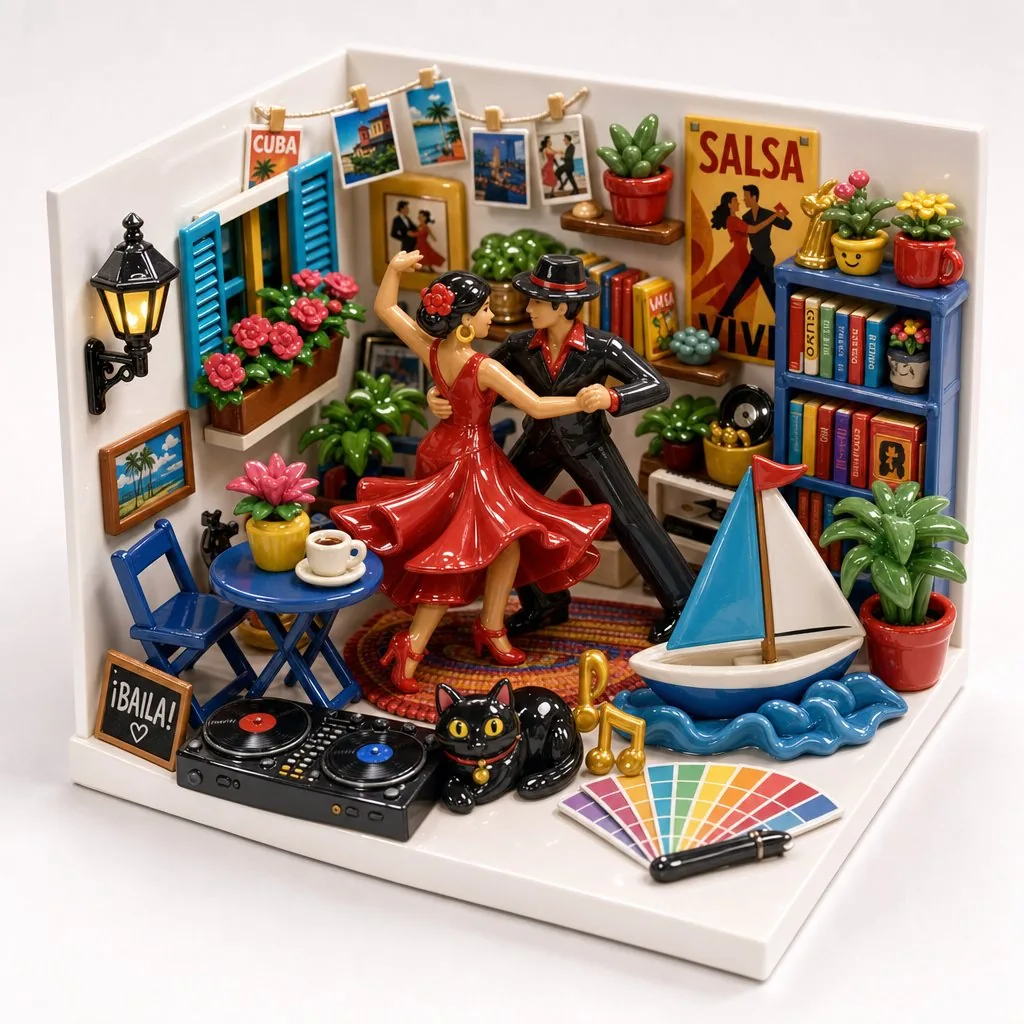 Miniature Salsa Box Garden Diorama reference