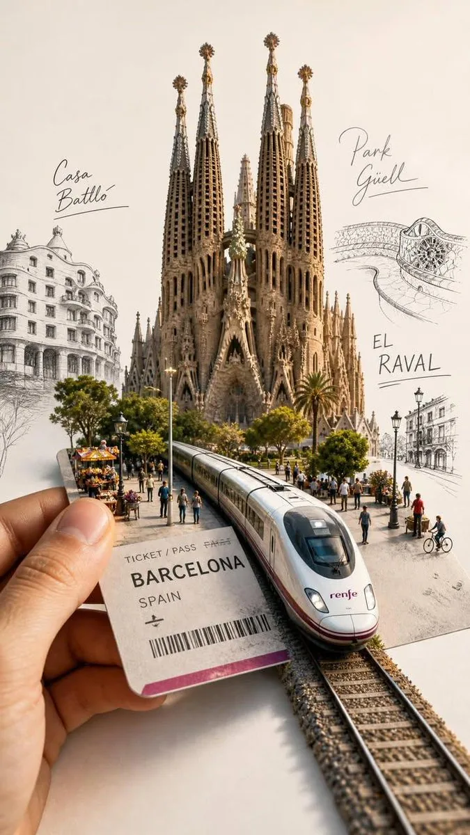 Forced Perspective Travel Ticket Train reference