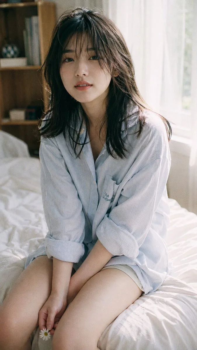 Japanese Fuji film style portrait reference