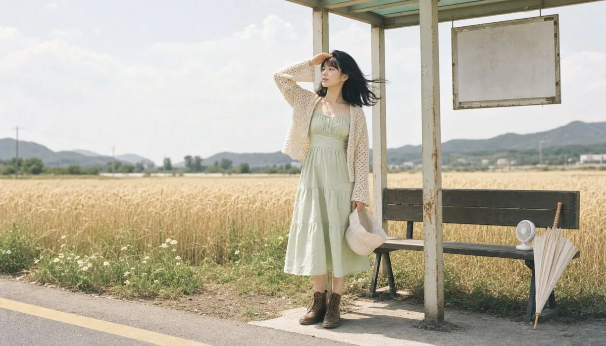 Fictional Korean Idol Summer Portrait reference